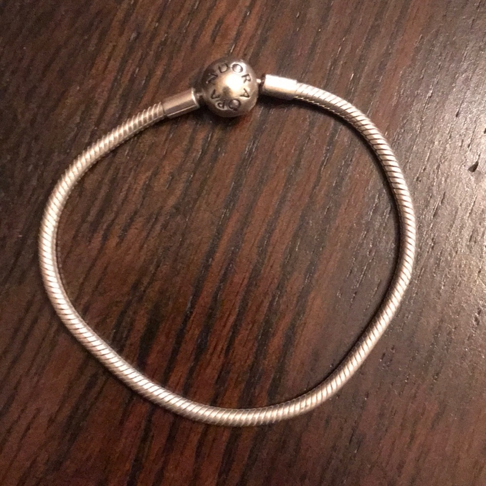 Silver PANDORA charm bracelet